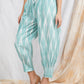 Turquoise Green Ikat Comfort Pants Harem Pants
