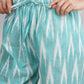 Turquoise Color Cotton Harem Pants