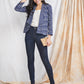 Blue Ikat Cotton Blazer for Women