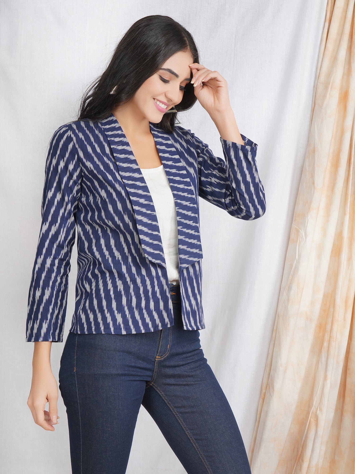 Darzaania Ikat Blazer Jackets