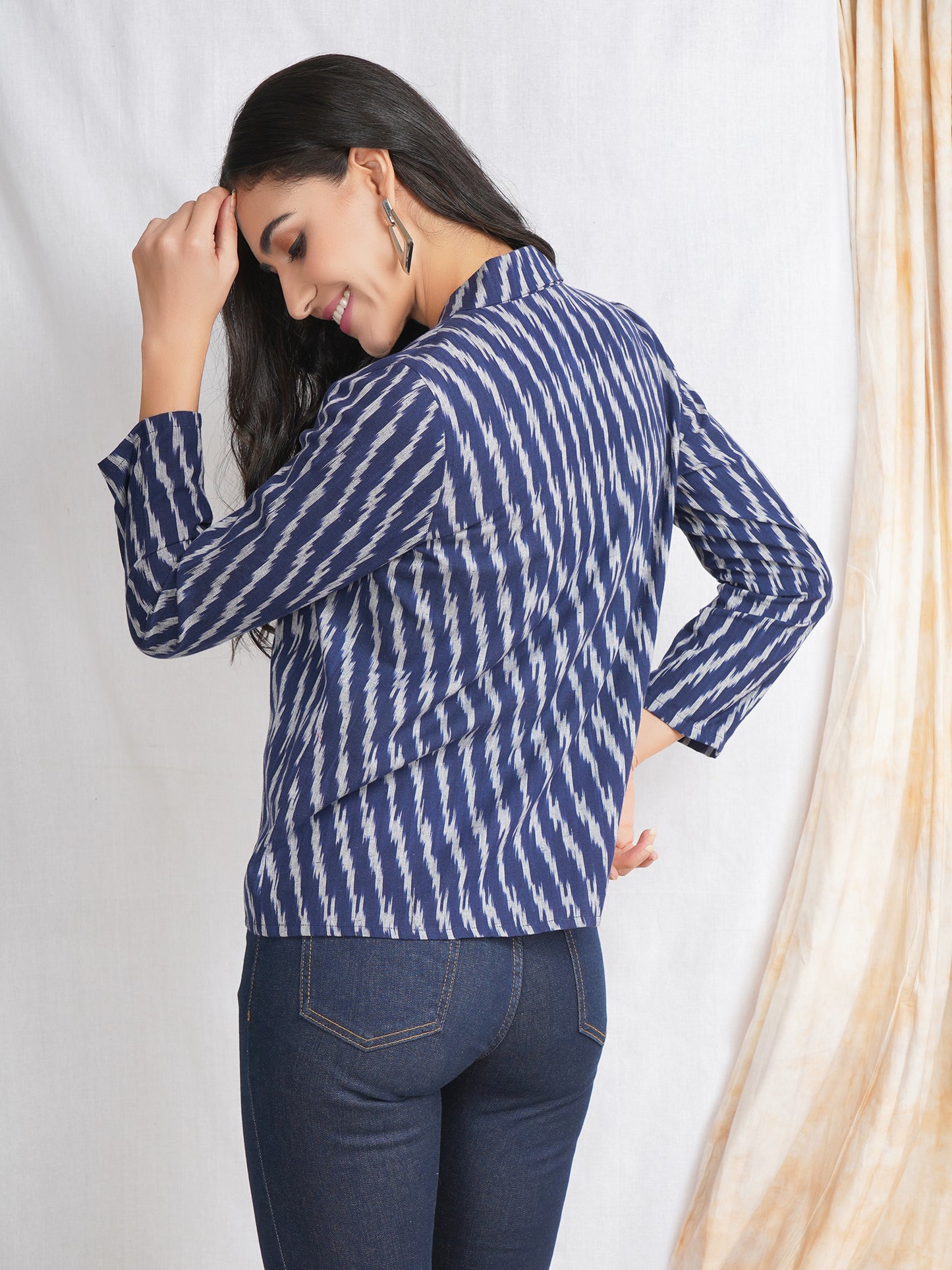 Ikat Cotton Jackets Blazer for ladies