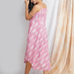 Pink Noodle Strap Dress