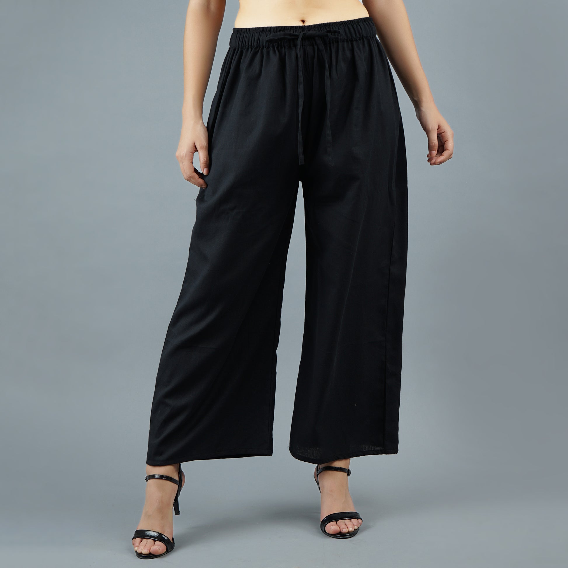 Black Freesize Palazzo