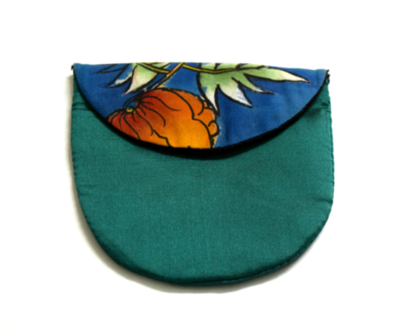 Blue Silk Coin Pouch