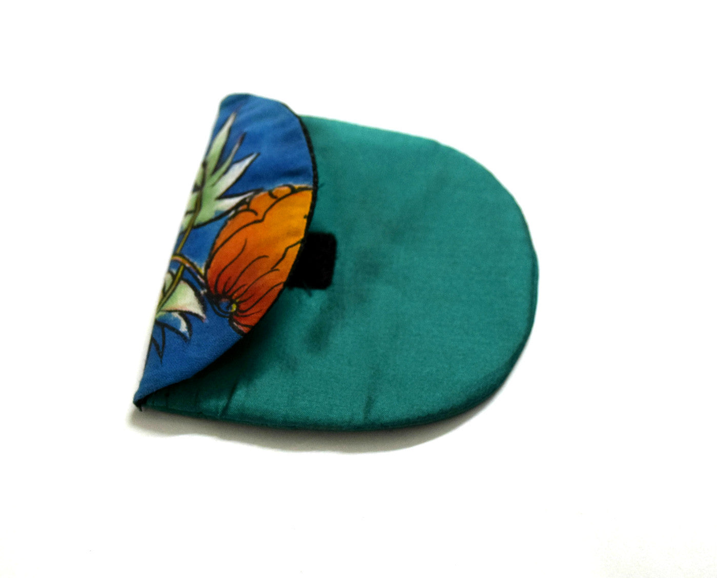 Blue Silk Coin Pouch