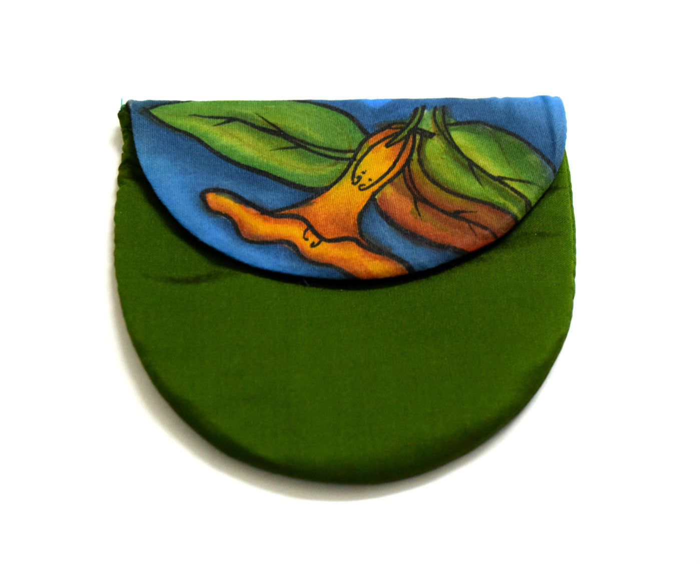 Green Silk Coin Pouch
