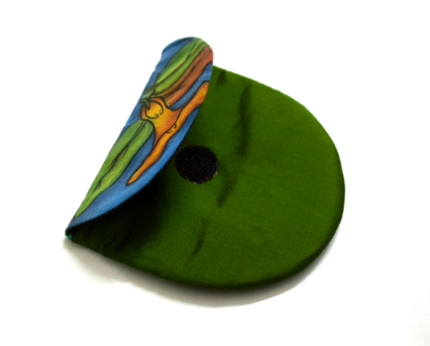 Green Silk Coin Pouch