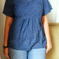 Natural Indigo Handblock Cotton Tops