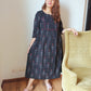 Black Ikat Cotton Festive Wear Dress