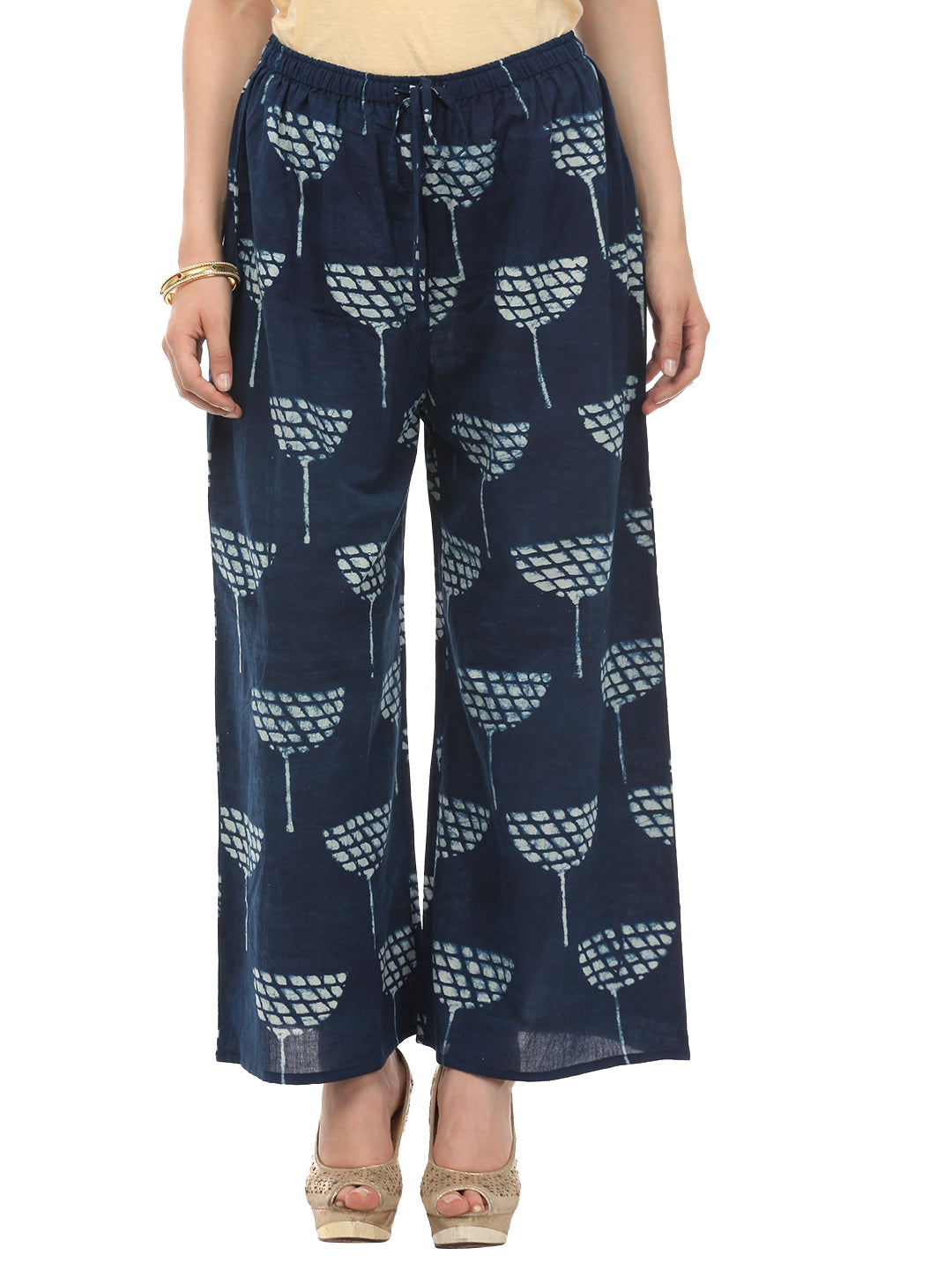Indigo Palazzo Pants