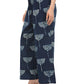 Handblock indigo palazzo pants