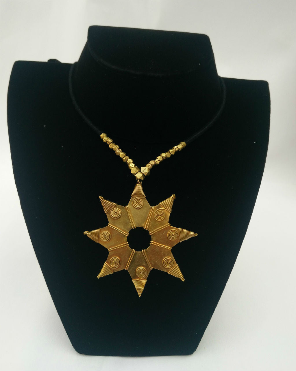 Dokra big pendant necklace