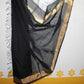 Maheshwari Black Gold Silk Dupatta