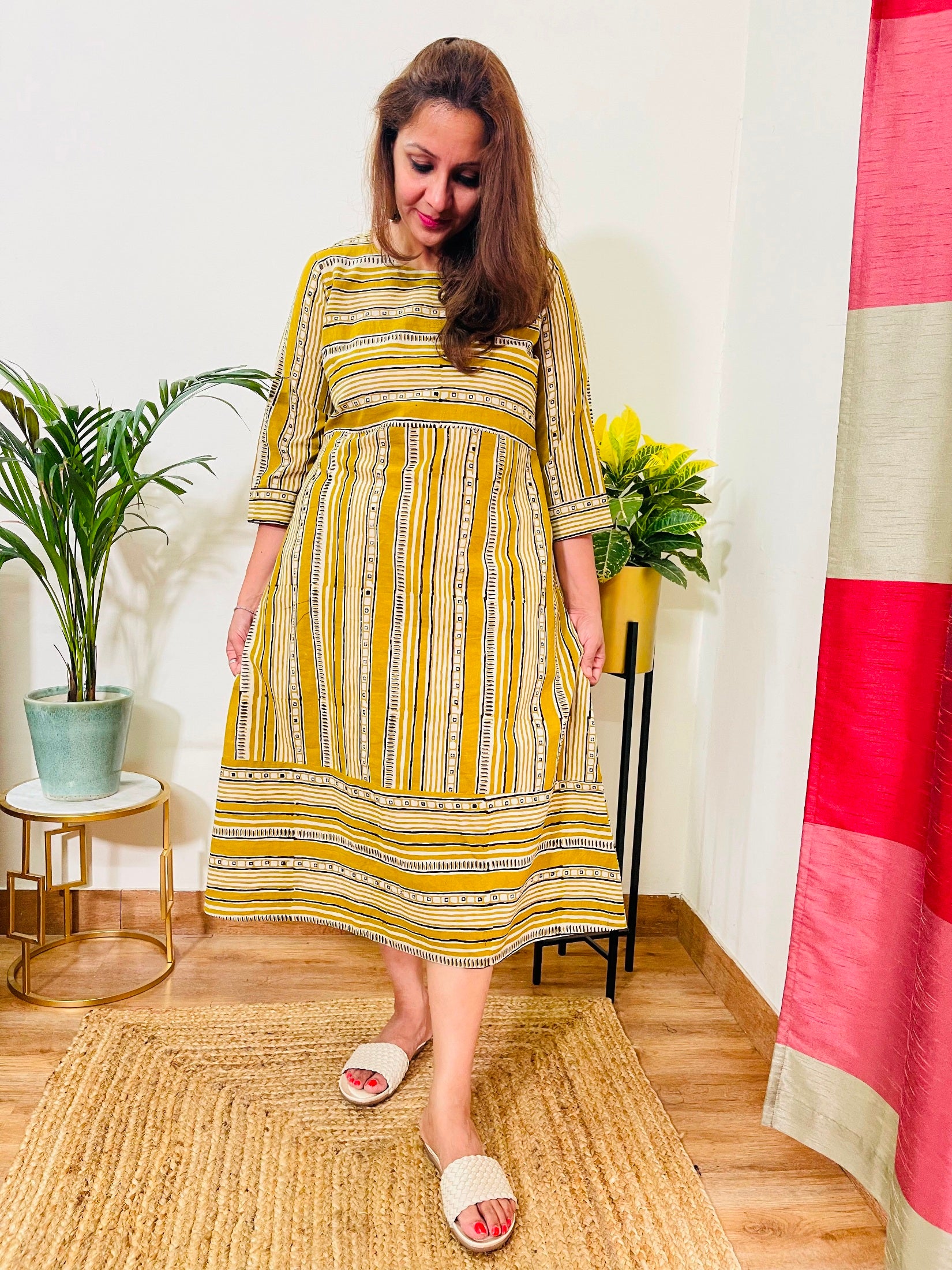 Olive Color Dress for Women