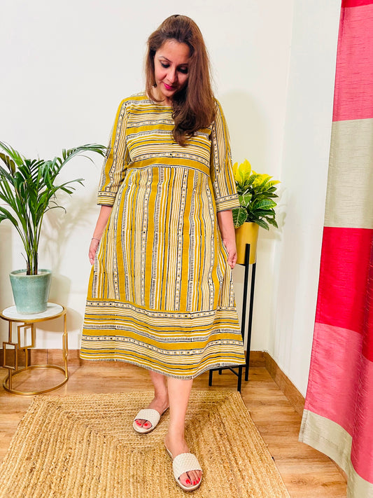 Olive Color Dress for Women