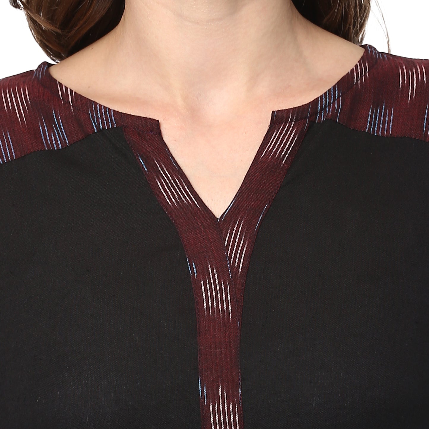 Darzaania Black cotton kurti online 
